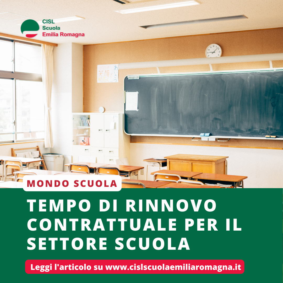 Tempo di rinnovo contrattuale per il settore scuola